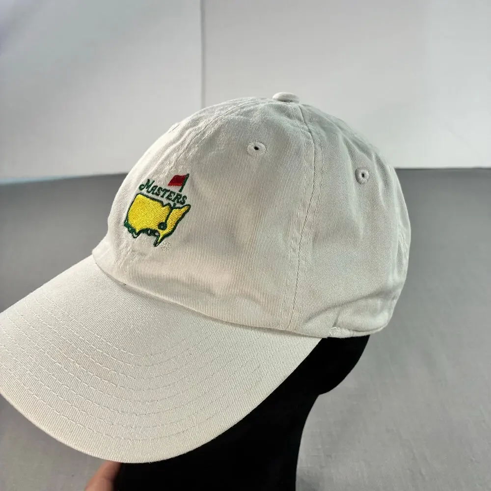 Masters Golf Tournament White Adjustable Hat American Needle Augusta Cap